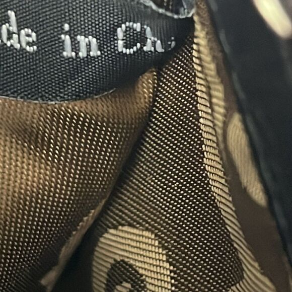 Brighton Tri-fold Brown Black Silver-Tone Magnetic Closure Various Compartments - Picture 16 of 16